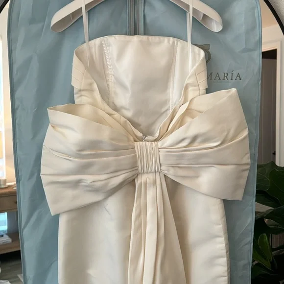 Alexia Maria Margaret Silk  Bow Dress - Picture 2 of 7